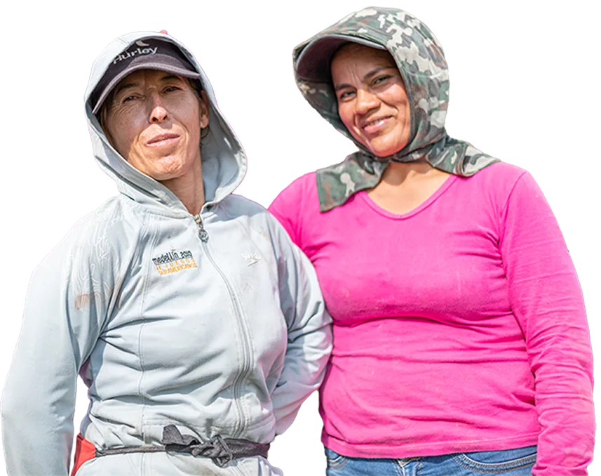Fotografia de dos mujeres rurales